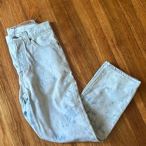 washed denim jeans